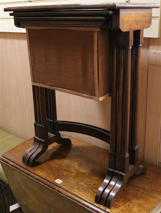 A nest of tables, W.59cm